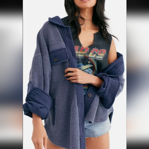 Free People Jackets & Blazers - Free People Ruby Jacket In Indigo Size Medium